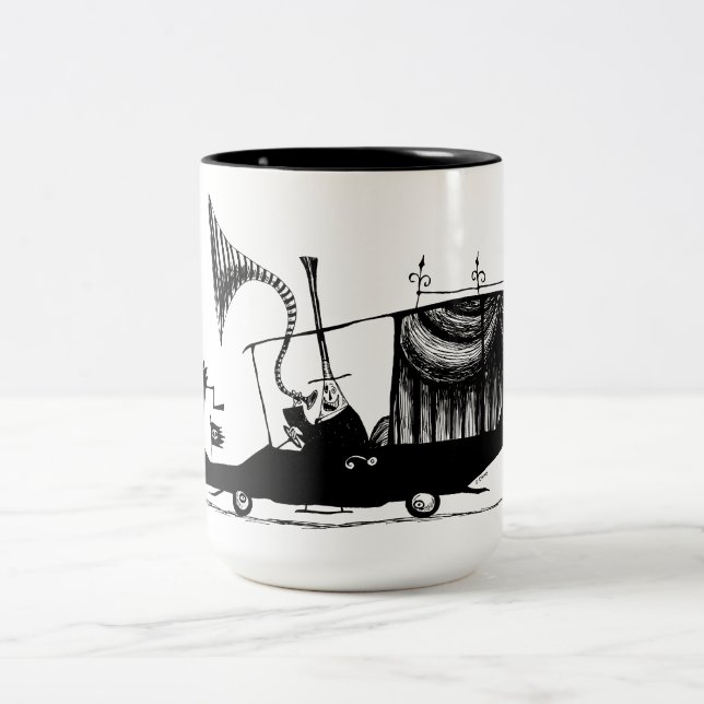 Tasse 2 Couleurs Maire de Halloween Town Drise Hearse (Centre)