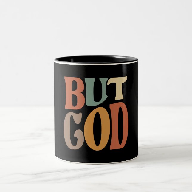 Tasse 2 Couleurs Mais la citation chrétienne inspirée de Dieu (Centre)