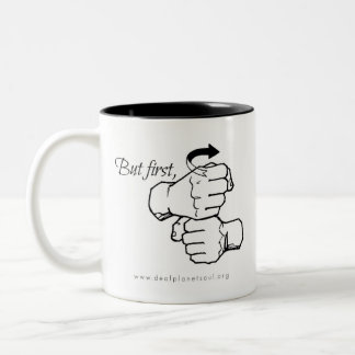 Tasse 2 Couleurs Mais premier café [ASL]