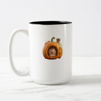 Tasse 2 Couleurs Maison de citrouille de dessin animé 3D mignonne C