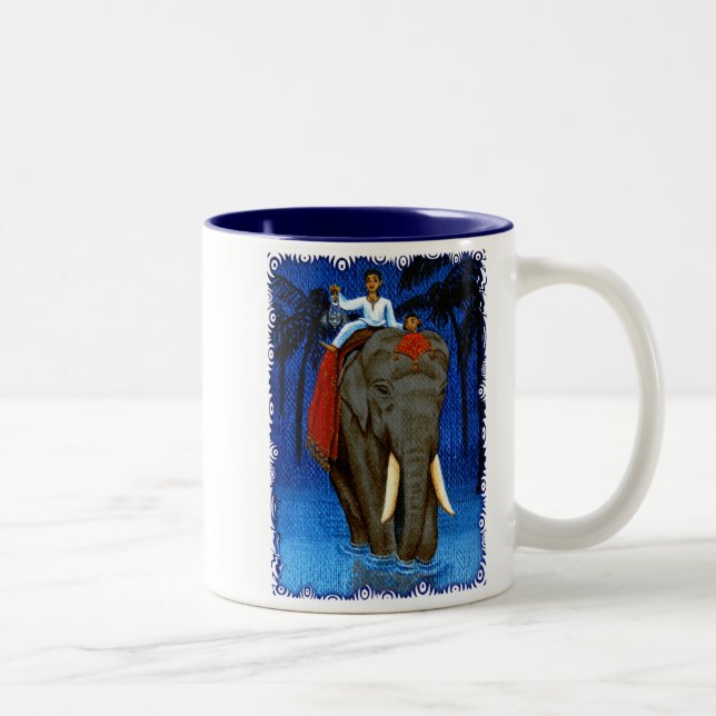 Tasse 2 Couleurs "Maison d'équitation " (Droit)
