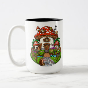 Tasse 2 Couleurs Maison des champignons