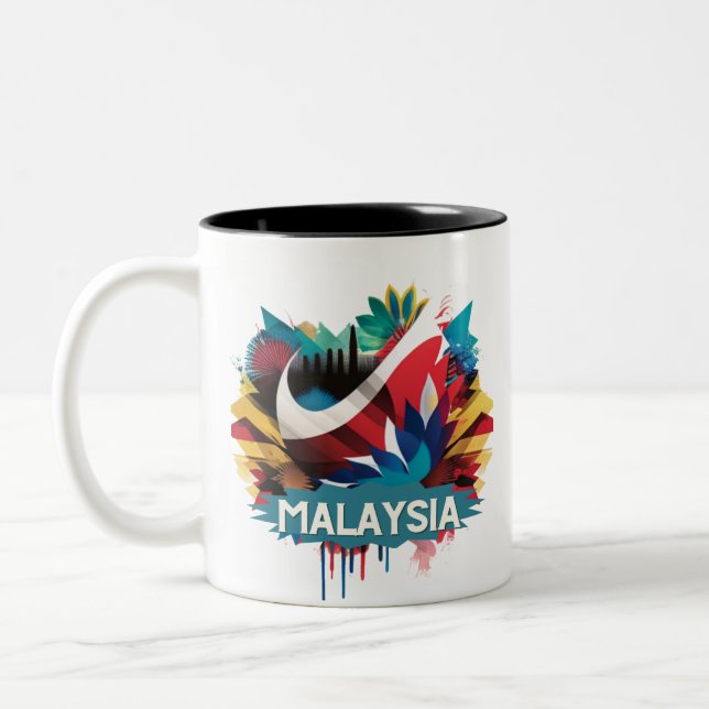 Tasse 2 Couleurs Malaisie (Gauche)