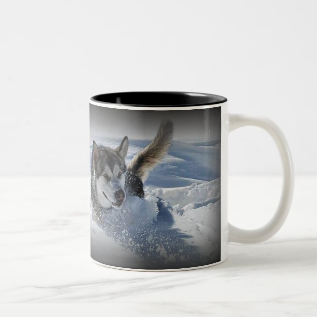 Tasse 2 Couleurs Malamute d'Alaska (Droit)