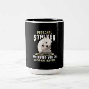 Tasse 2 Couleurs maltese personal stalker je vous suivrai où