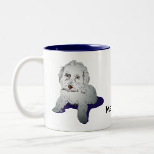 Tasse 2 Couleurs Maltipoo mignon