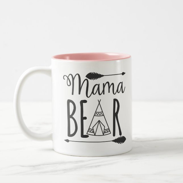 Tasse 2 Couleurs Mama Bear (Gauche)