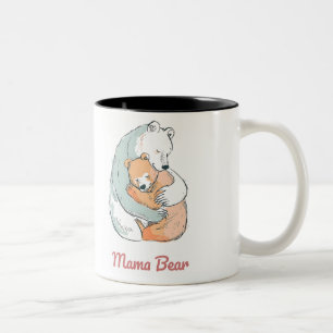 Tasse 2 Couleurs Mama Bear Mothers Day
