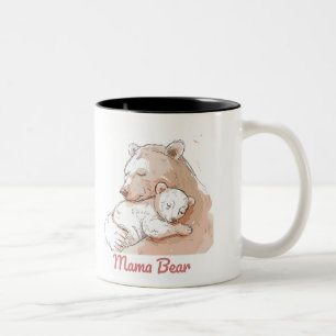 Tasse 2 Couleurs Mama Bear Mothers Day