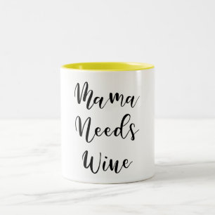 Tasse 2 Couleurs Maman a besoin de vin