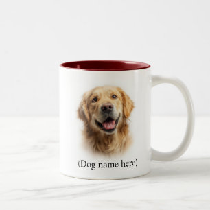 Tasse 2 Couleurs Maman Chien Retriever Doré Amour