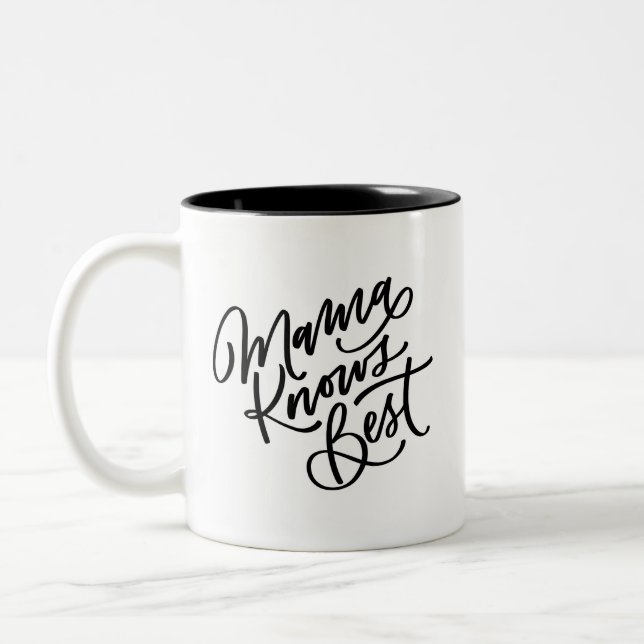 Tasse 2 Couleurs Maman connaît le mieux (Gauche)