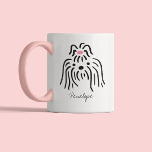 Tasse 2 Couleurs Maman de chien mignonne Papa de chien Shih Tzu