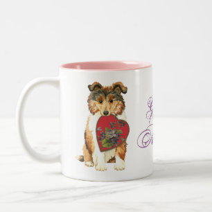 Tasse 2 Couleurs Maman de coeur de colley