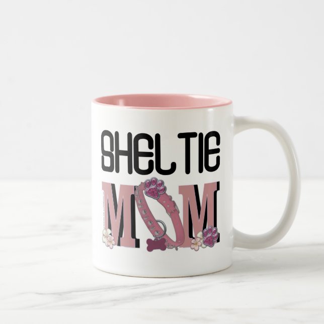 Tasse 2 Couleurs MAMAN de Sheltie (Droit)