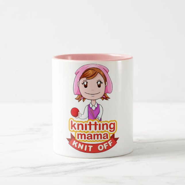 Tasse 2 Couleurs Maman de tricot (Centre)
