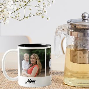 Tasse 2 Couleurs Maman Etabli Script Black 3 Photo