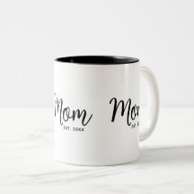 Maman Etablie Date Noir Script Nouveau Maman Cadea
