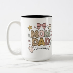 Tasse 2 Couleurs Maman Papa Un Nouveau Chapitre Commence Conception
