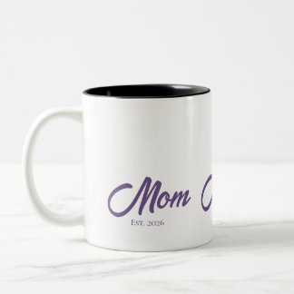Tasse 2 Couleurs Maman Script Établie