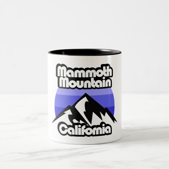 Tasse 2 Couleurs Mammoth Mountain California (Centre)