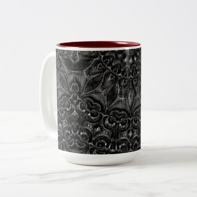 Tasse 2 Couleurs Mandala (Devant gauche)