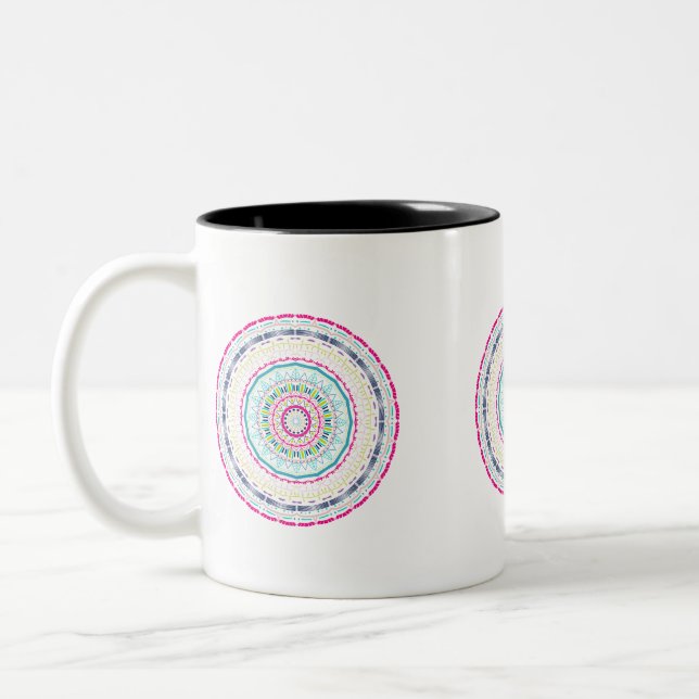 Tasse 2 Couleurs mandala coloré (Gauche)