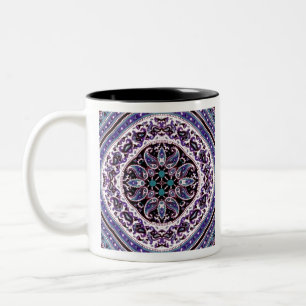 Tasse 2 Couleurs Mandala violet