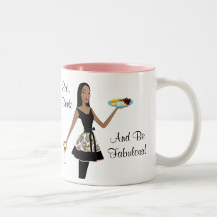 Tasse 2 Couleurs "Mange, bois et sois fabuleux !"