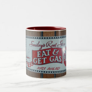 Tasse 2 Couleurs Mangez et obtenez l'arrêt de repos de gaz