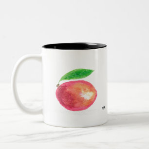 Tasse 2 Couleurs Mango fruits tropicale nourriture orange cuisine v