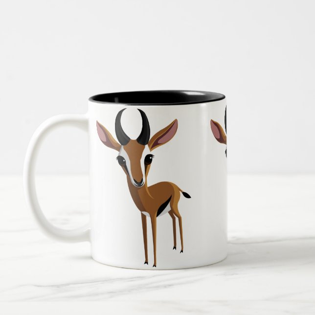 Tasse 2 Couleurs Mangue la gazelle (Gauche)