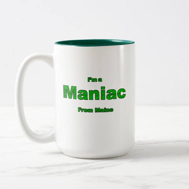 Tasse 2 Couleurs Maniac du Maine (Gauche)