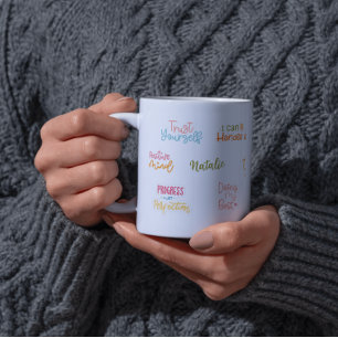 Tasse 2 Couleurs Manifestation personnalisée Affirmation