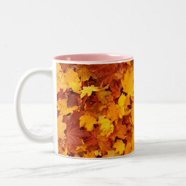 Tasse 2 Couleurs Maple Leaf Pattern-25877 (Gauche)