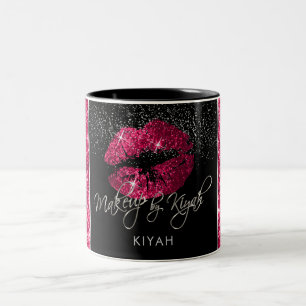 Tasse 2 Couleurs Maquillage Artiste Parties scintillant rose chaud 