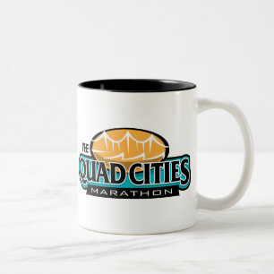 Tasse 2 Couleurs Marathon de villes de quadruple