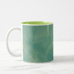 Tasse 2 Couleurs marbre vert abstrait