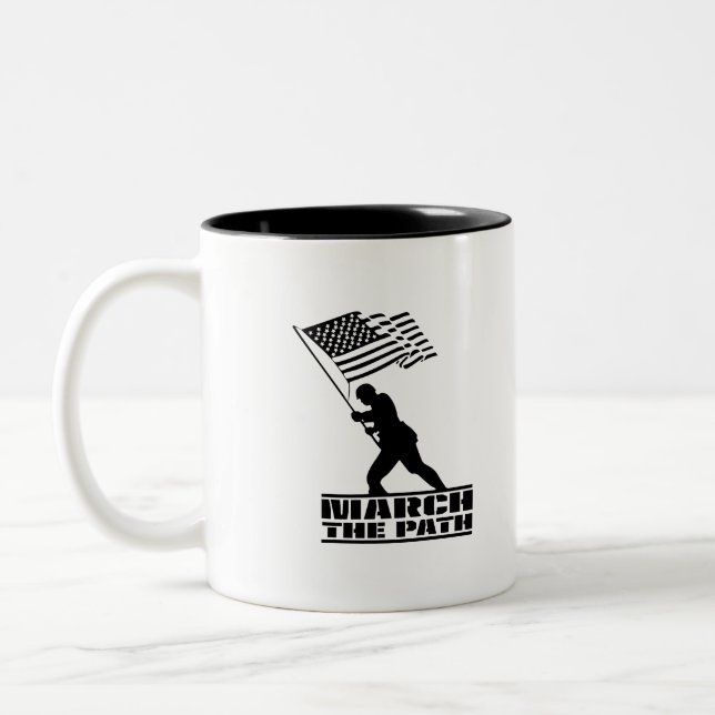 Tasse 2 Couleurs Marche pour la Coupe du Café (Gauche)