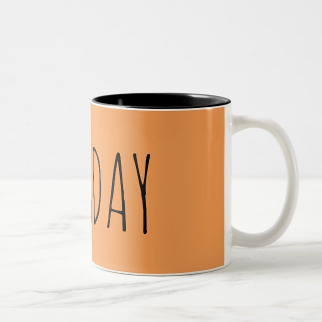 Tasse 2 Couleurs Mardi || Collection Semaine (Droit)