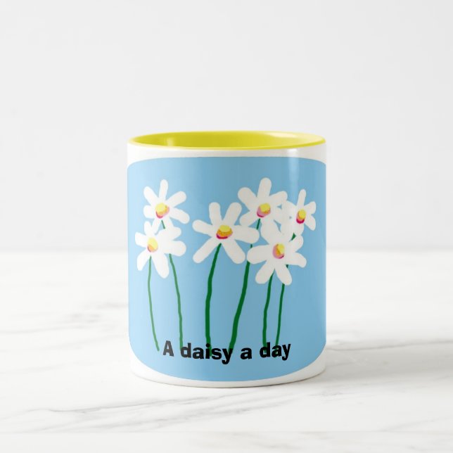 Tasse 2 Couleurs marguerite (Centre)