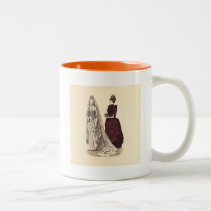Tasse 2 Couleurs Mariage Cortège de mariage vintage mariées et demo