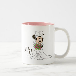 Tasse 2 Couleurs Mariage de Mickey & Minnie   Se marier