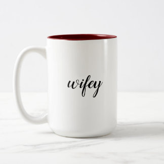 Tasse 2 Couleurs Mariage de Wifey