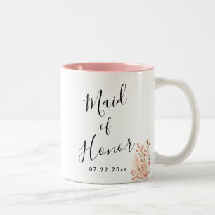 Tasse 2 Couleurs Mariage Floral Boho