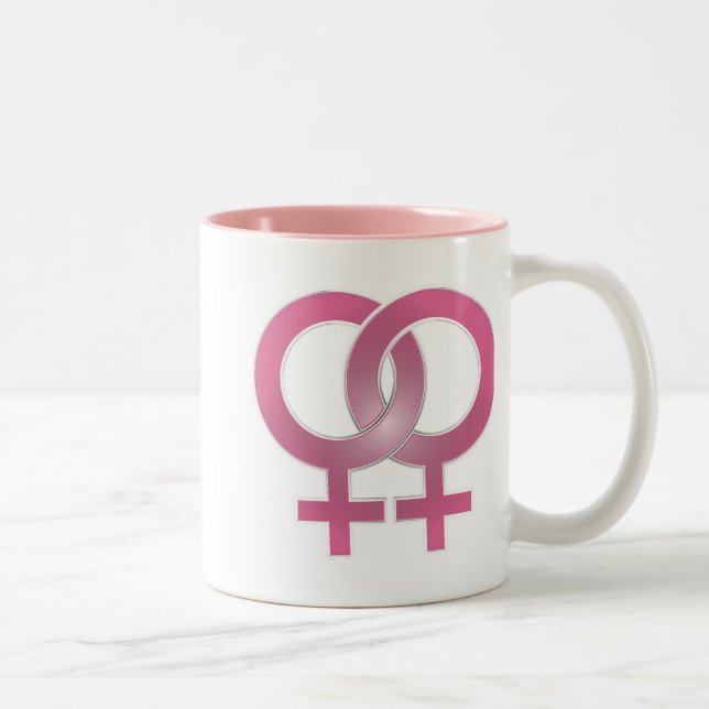 Tasse 2 Couleurs Mariage lesbien (Droit)