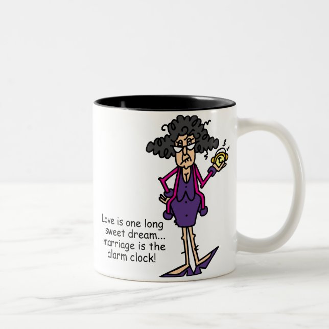 Tasse 2 Couleurs Mariage Rude Éveil (Droit)