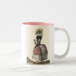 Tasse 2 Couleurs Marie Antionette Costume de caniche noir du XVIIIe