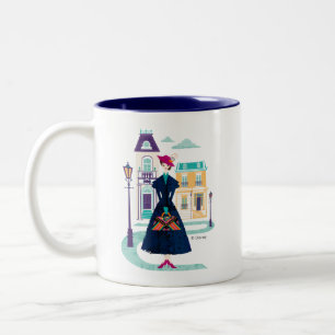 Tasse 2 Couleurs Marie Poppins  Cuillère de sucre