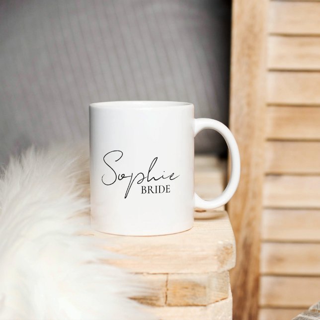 Tasse 2 Couleurs Mariée personnalisée (Créateur téléchargé)